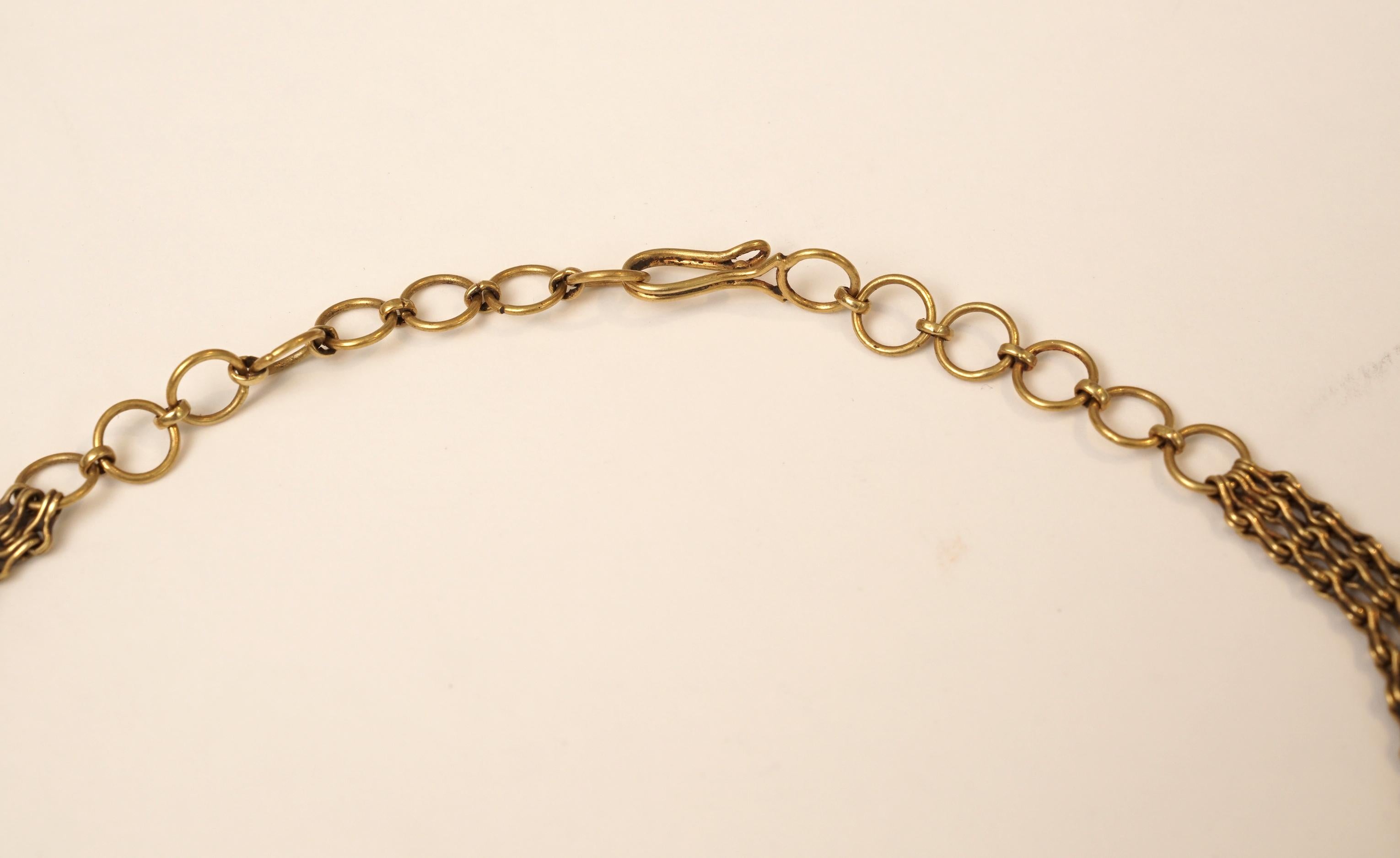 Halskette aus Smaragd, Diamant und 22 Karat Gold mit Perlen von Deborah Lockhart Phillips im Angebot 1