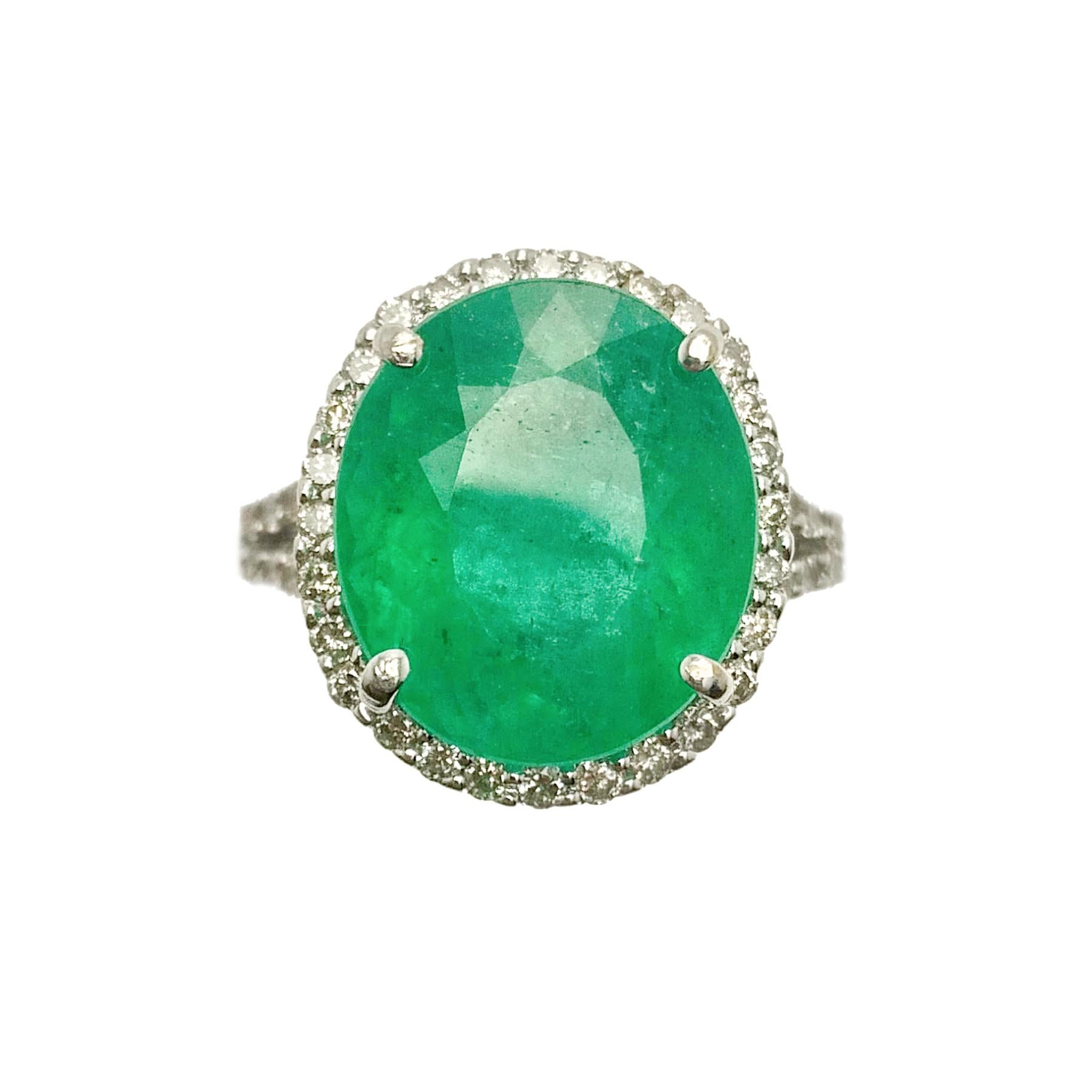 Emerald Diamond Cocktail Ring 2