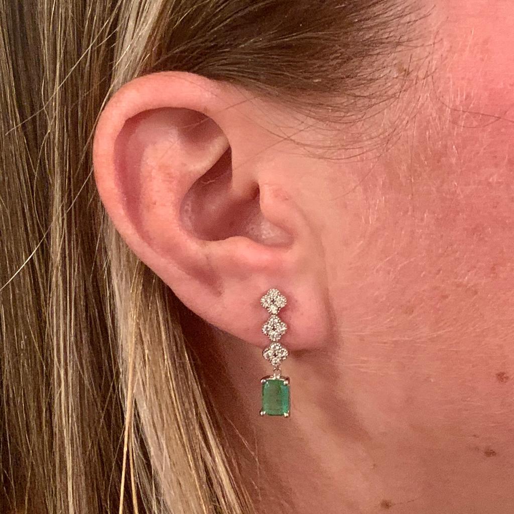 Finely Faceted Quality Emerald Diamond Earring 14 KT 2.13 TCW Certified $4,950 017932

This is a One of a Kind Unique Custom Made Glamorous Piece of Jewelry!

Nothing says, “I Love you” more than Diamonds and Pearls!

This item has been Certified,