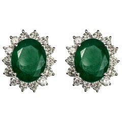 Emerald Diamond Earrings