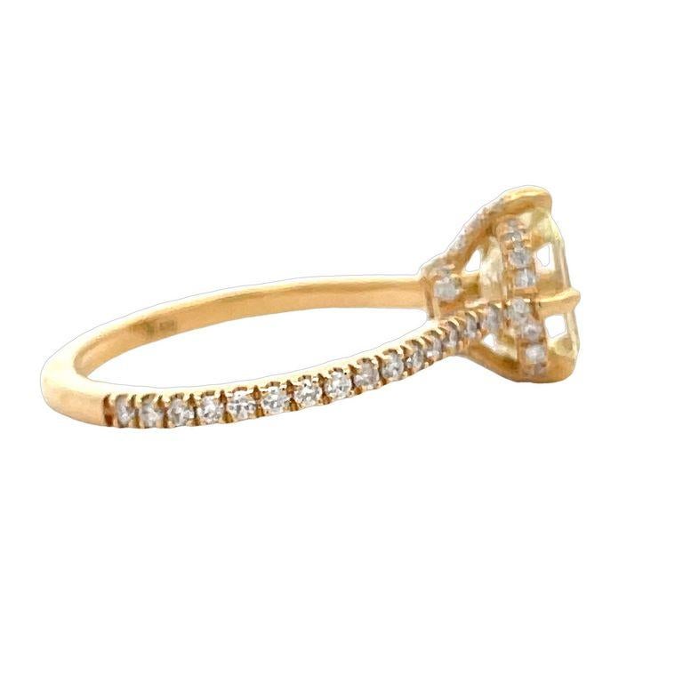 Smaragd-Diamant-Verlobungsring 2,00ct D.81ct 18k YG im Zustand „Neu“ im Angebot in New York, NY