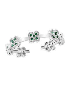 Bracciale con smeraldo, diamanti e oro 37 grammi in oro 18 carati