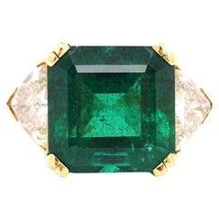 Emerald Diamond Gold Ring, AGL