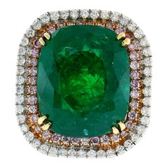 Emerald Diamond Gold Ring 