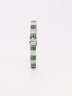 Smaragd & Diamant in 14kt Gold