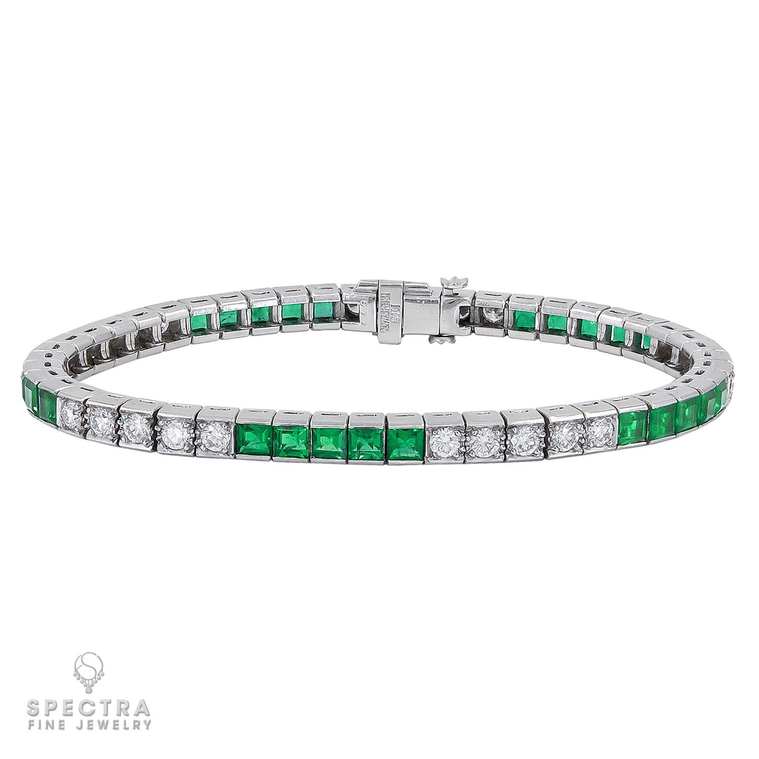 This elegant line bracelet will have you invoking your inner Daisy Buchanan excited to get ready for an extravagant soiree at the Gatsby mansion. Line bracelets as they were known during the 1920s when they first appeared, were typically worn in