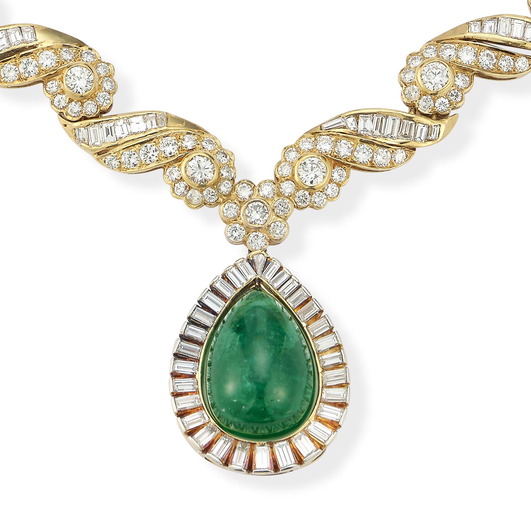 tanishq emerald necklace