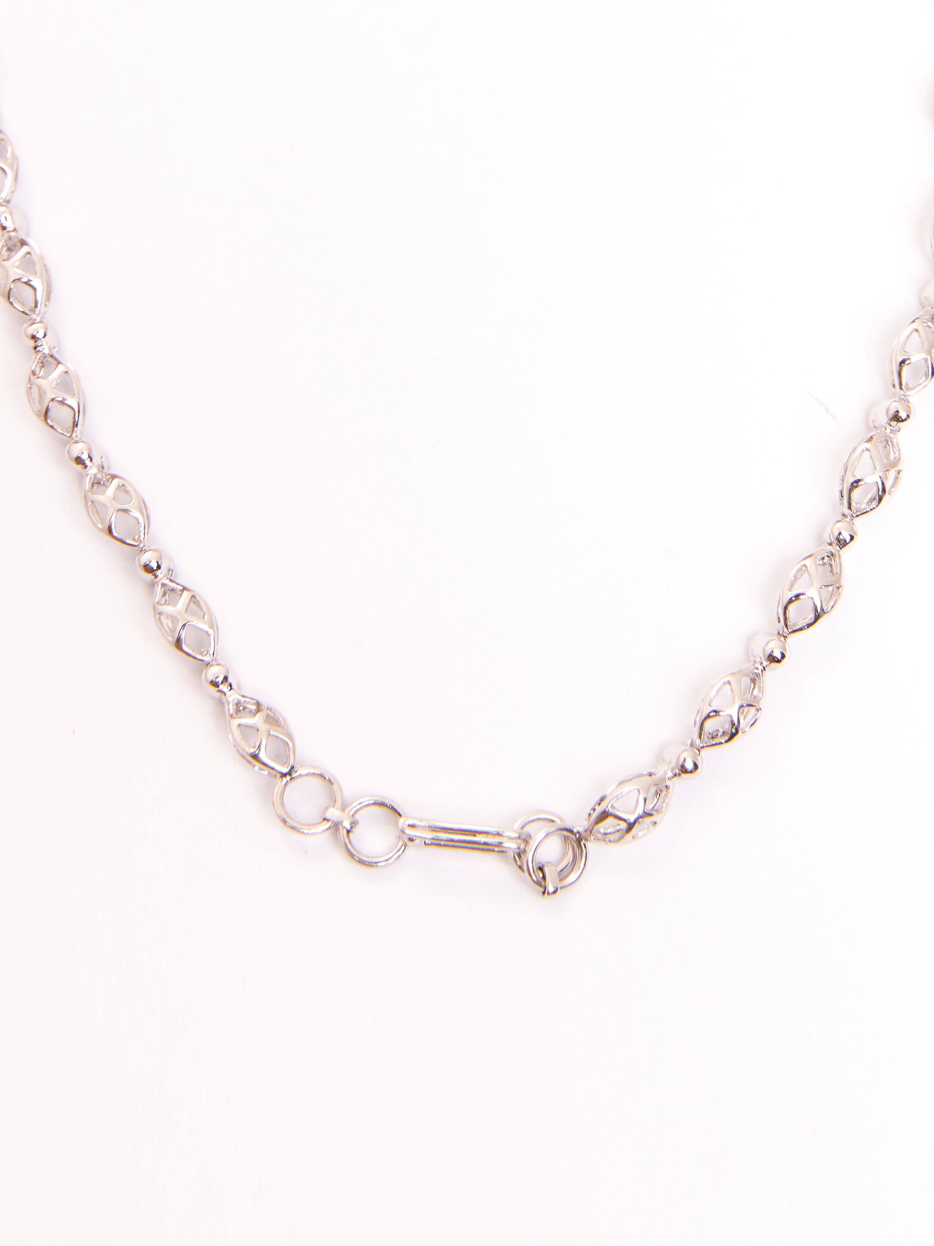 Emerald & Diamond  Necklace in 14kt Gold Contemporáneo en venta