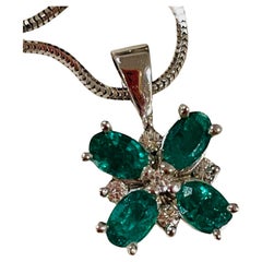 Emerald & Diamond Pendant