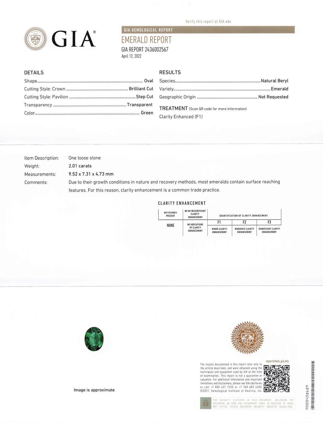 Diamante Sambia Emerald  anello in vendita 8