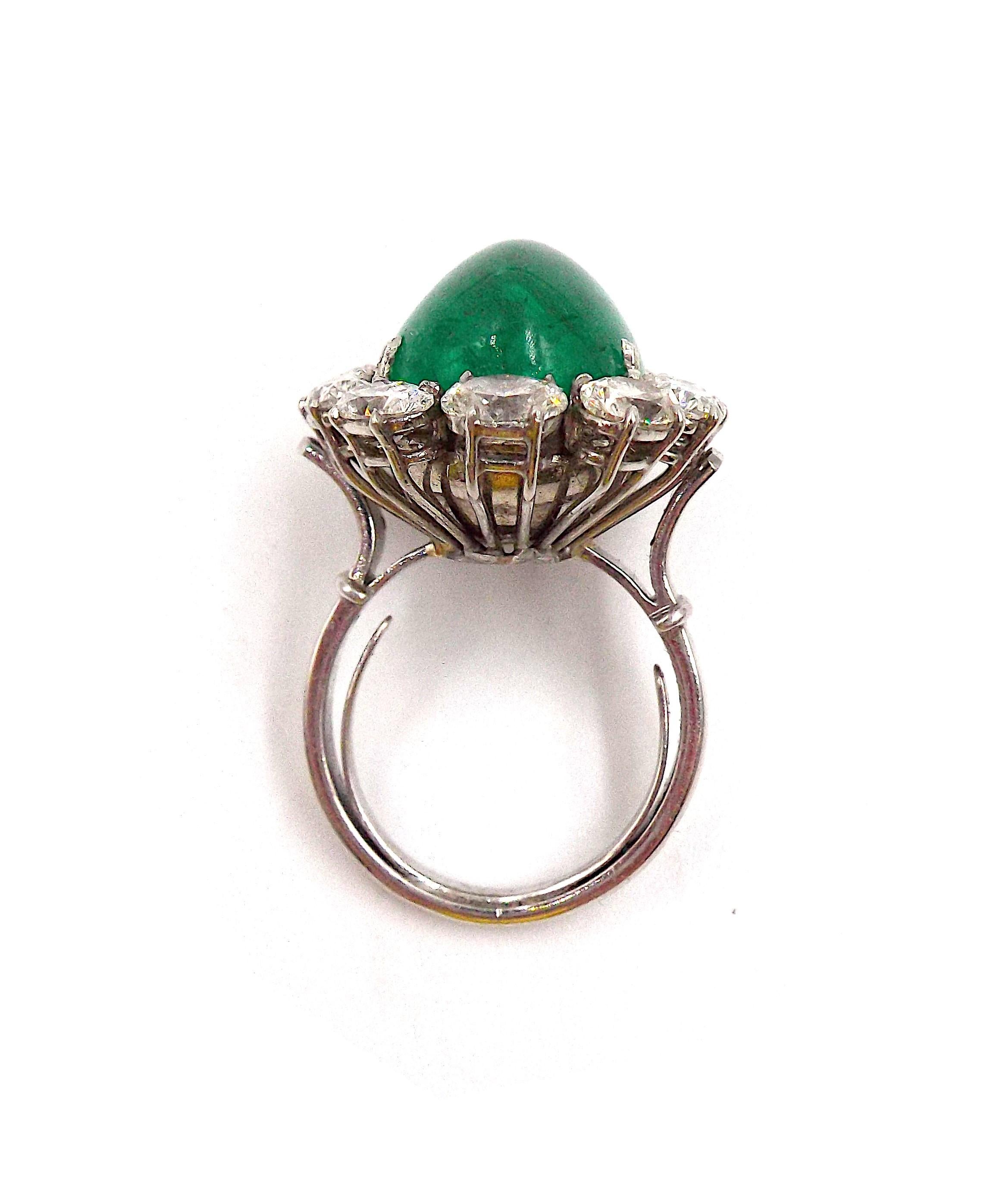 Emerald Diamond Ring For Sale 1