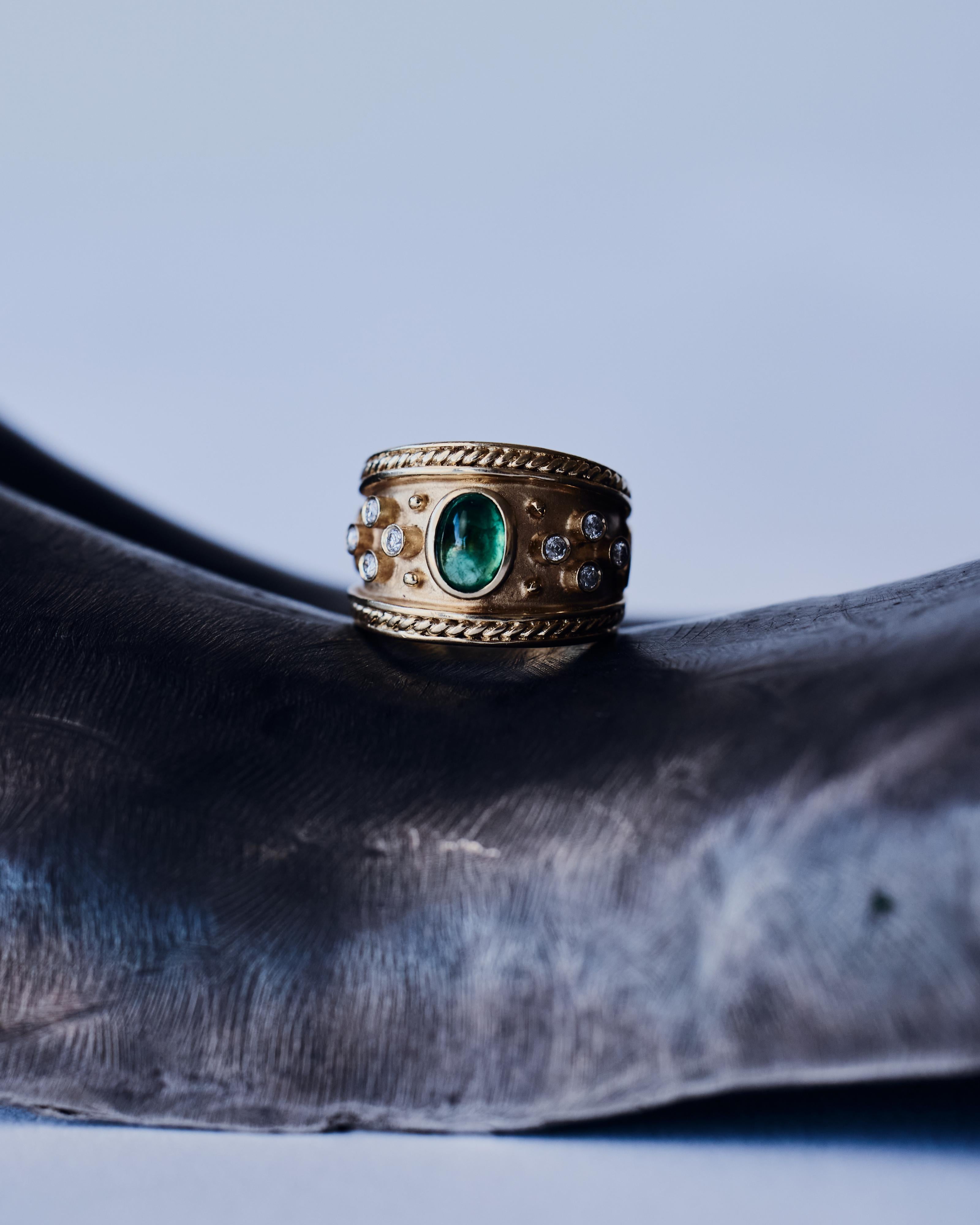 Emerald Diamond Ring For Sale 2