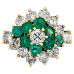 Emerald 
Diamond Ring in 14k. 1.00 Carats in Diamonds