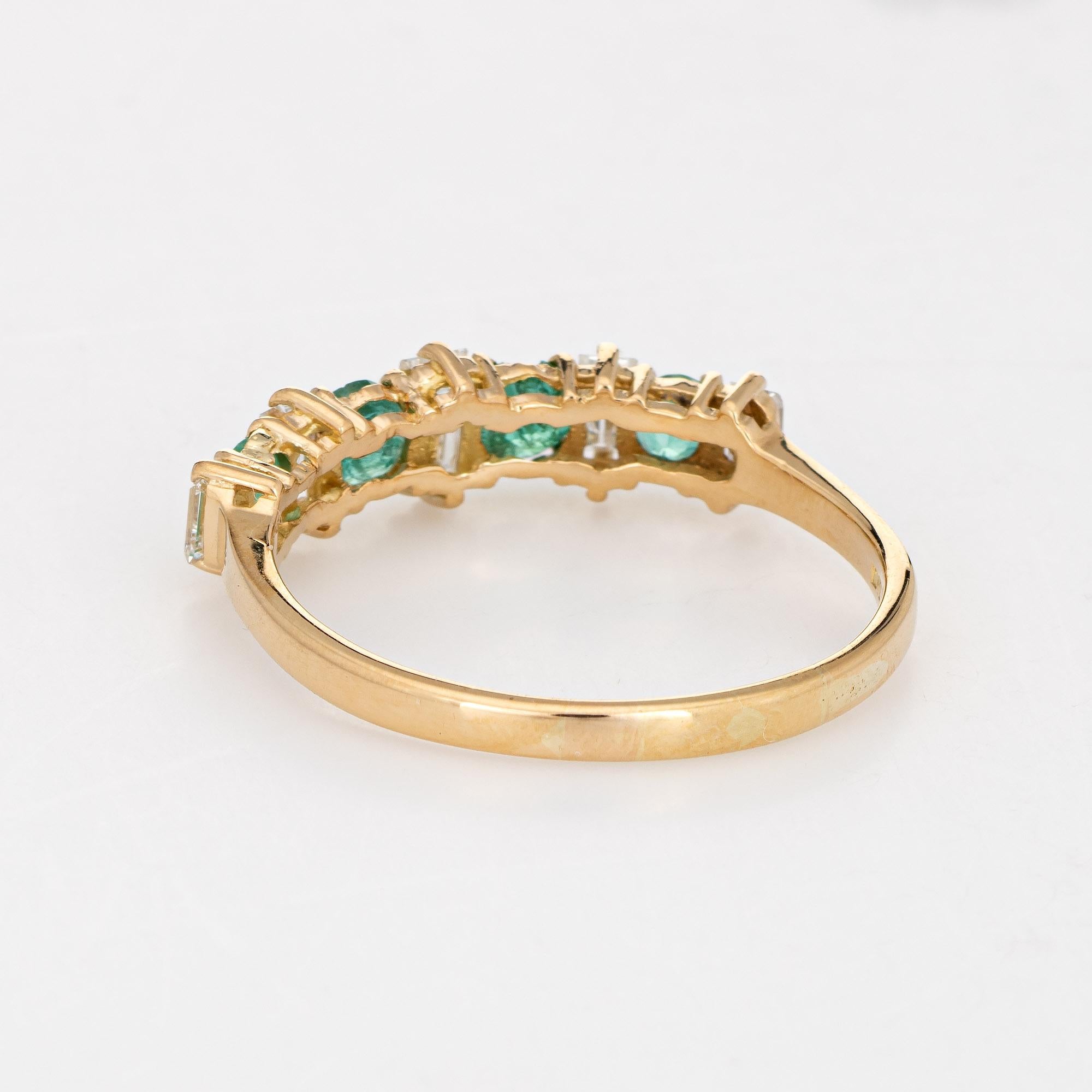 emerald ring band