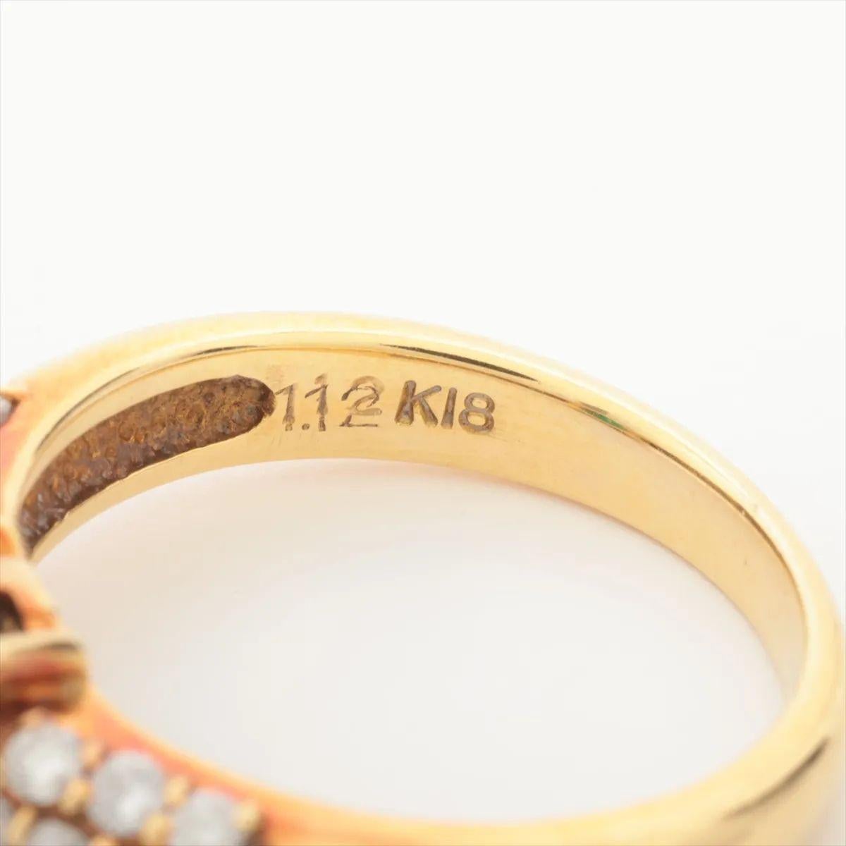 Bague diamant émeraude or jaune Pour femmes en vente