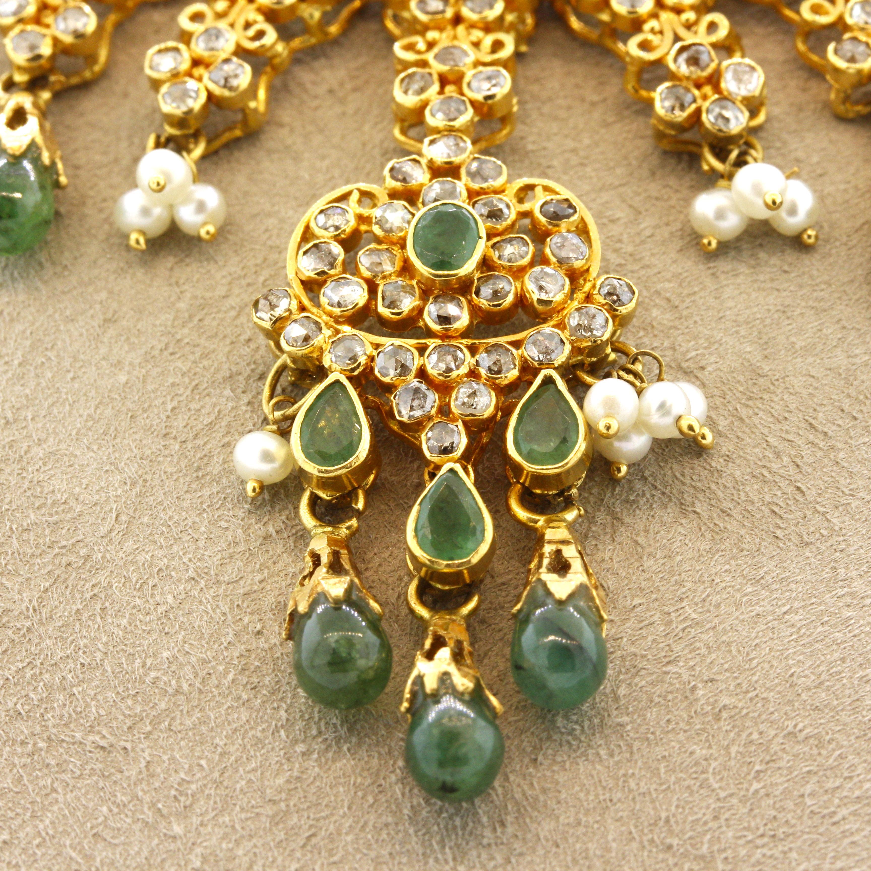 traditional emerald necklace designs