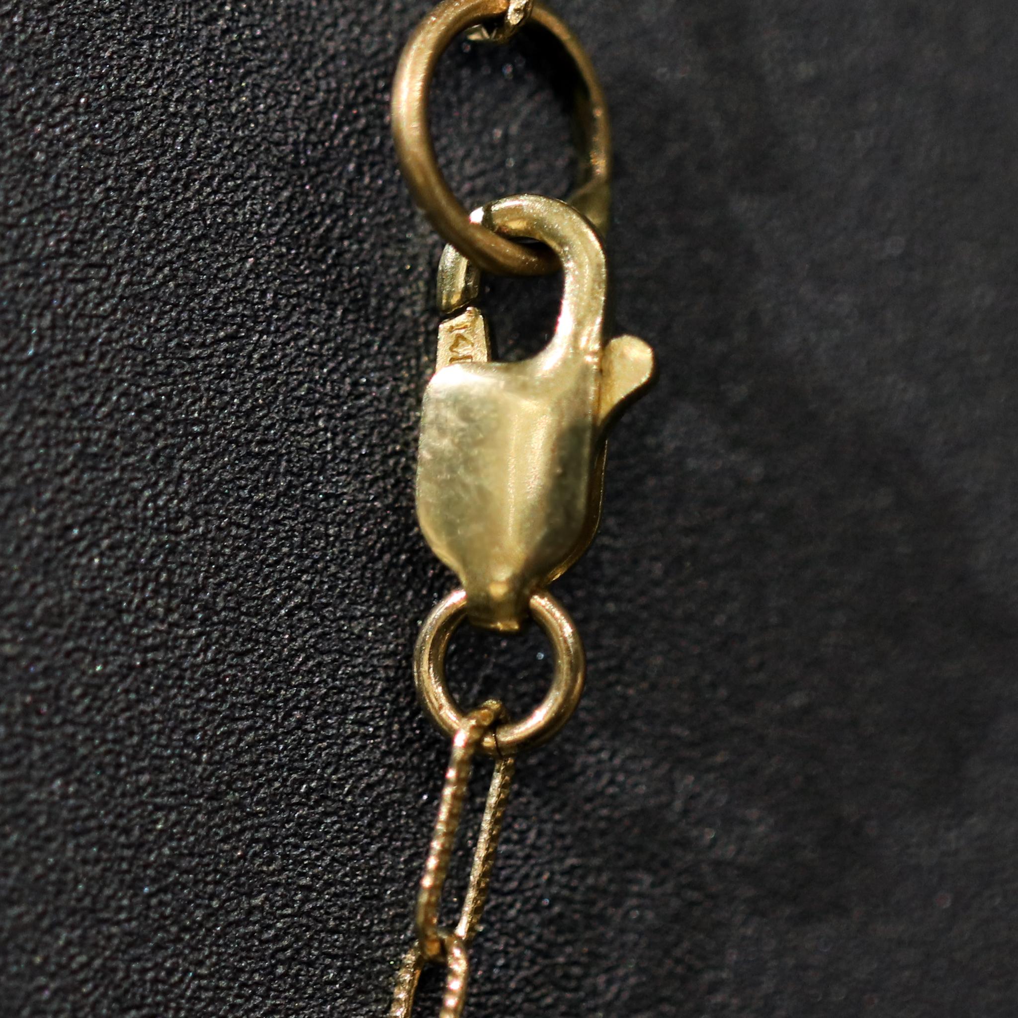 Collier en or jaune Emerald Diamond Station One-of-a-Kind, Just Jules 2024 Pour femmes en vente