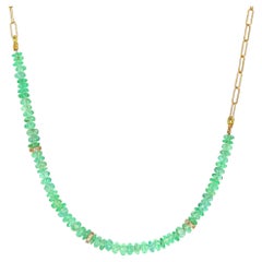 Collar Único de Oro Amarillo con Esmeralda y Diamantes, Just Jules 2024