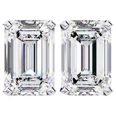 Emerald Diamond Studs, 1 Carat TW, 14K Solid Gold, Everyday Studs, Pushback