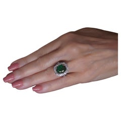 Bague vintage en platine certifiée GIA AA Fine Antique 9,16 carats !