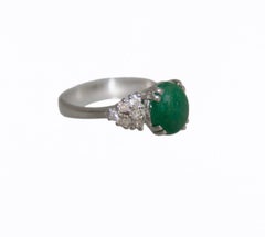 Emerald Diamonds 18 Karat White Gold Cocktail Ring