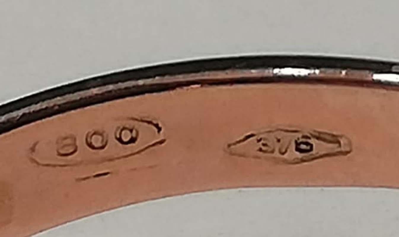 Women's Emerald, Diamonds, Rose Gold and Silver Fly Ring. For Sale
