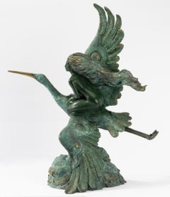 "Emerald Dream" Bronze Sculpture by Jiang Tie Feng, '1991'