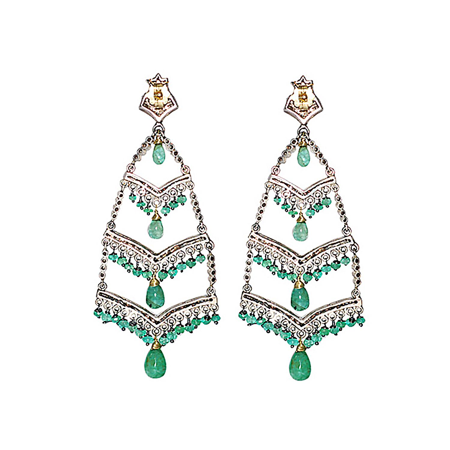 14k:2.24g,D:2.51ct EMERALD:23.95Cts 