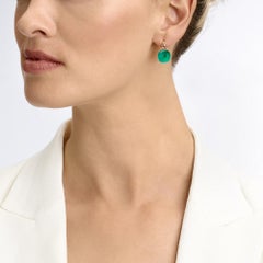 Emerald Earrings in 18kt Rose Gold by Bigli