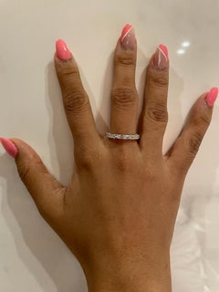 2.50 Carat Emerald East-West Eternity Band 14K Gold