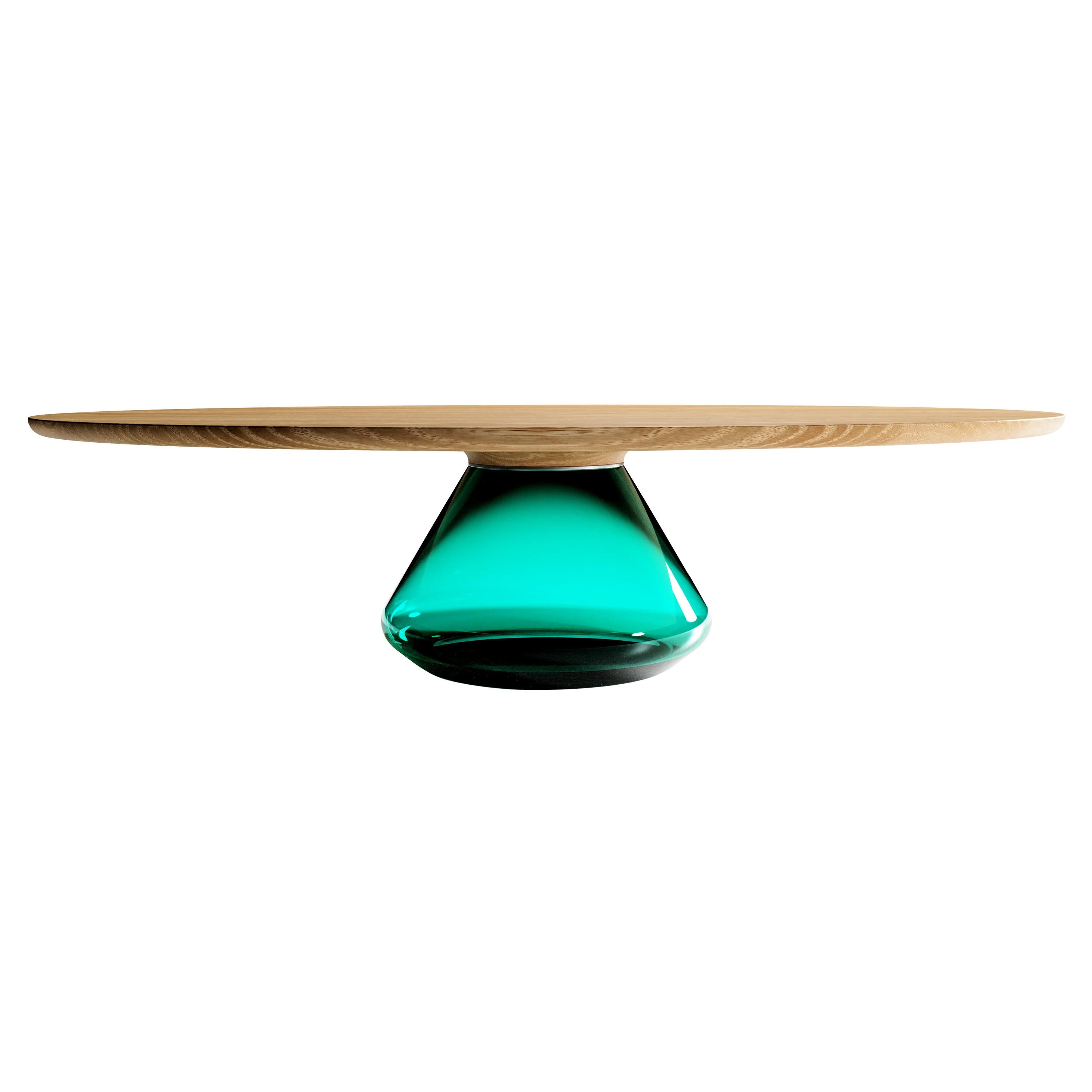 Stacklab, 'Mura,' Contemporary Glass and Bronze Coffee Table, Canada