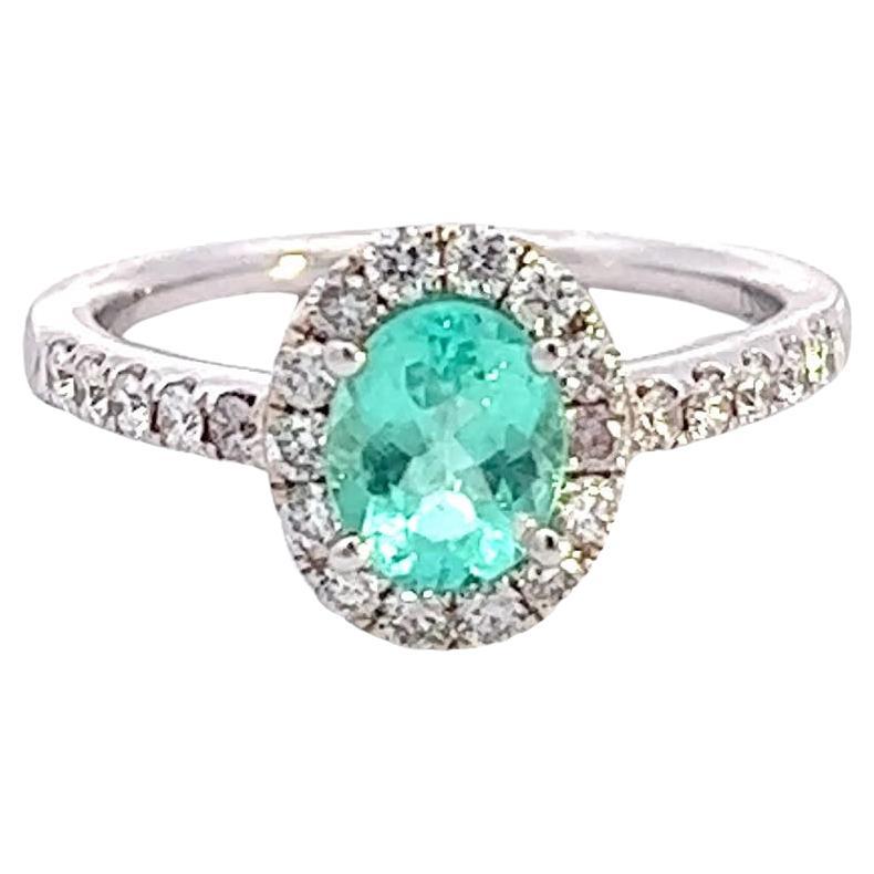 Emerald elegance diamond ring