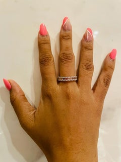 4.50 Carat Emerald Eternity Band 18K Gold