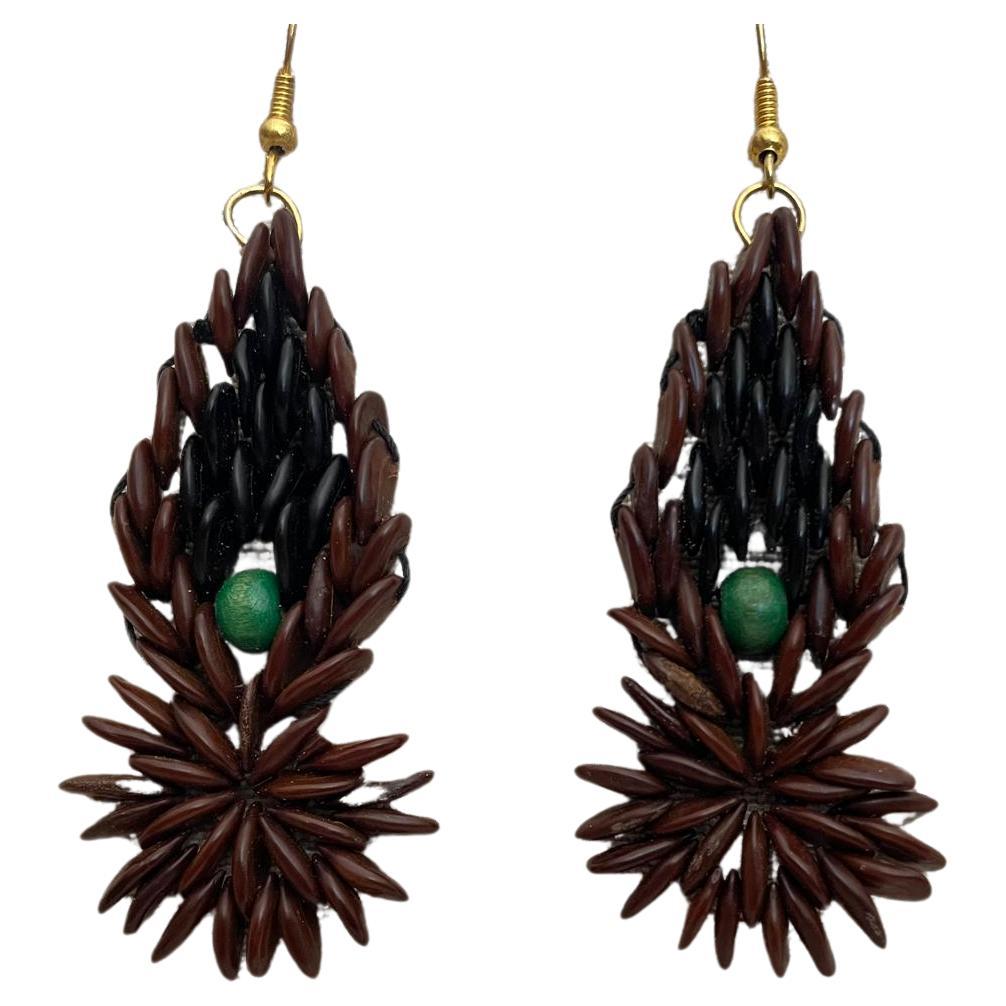 Emerald Flame Earring
