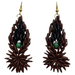 Emerald Flame Earring