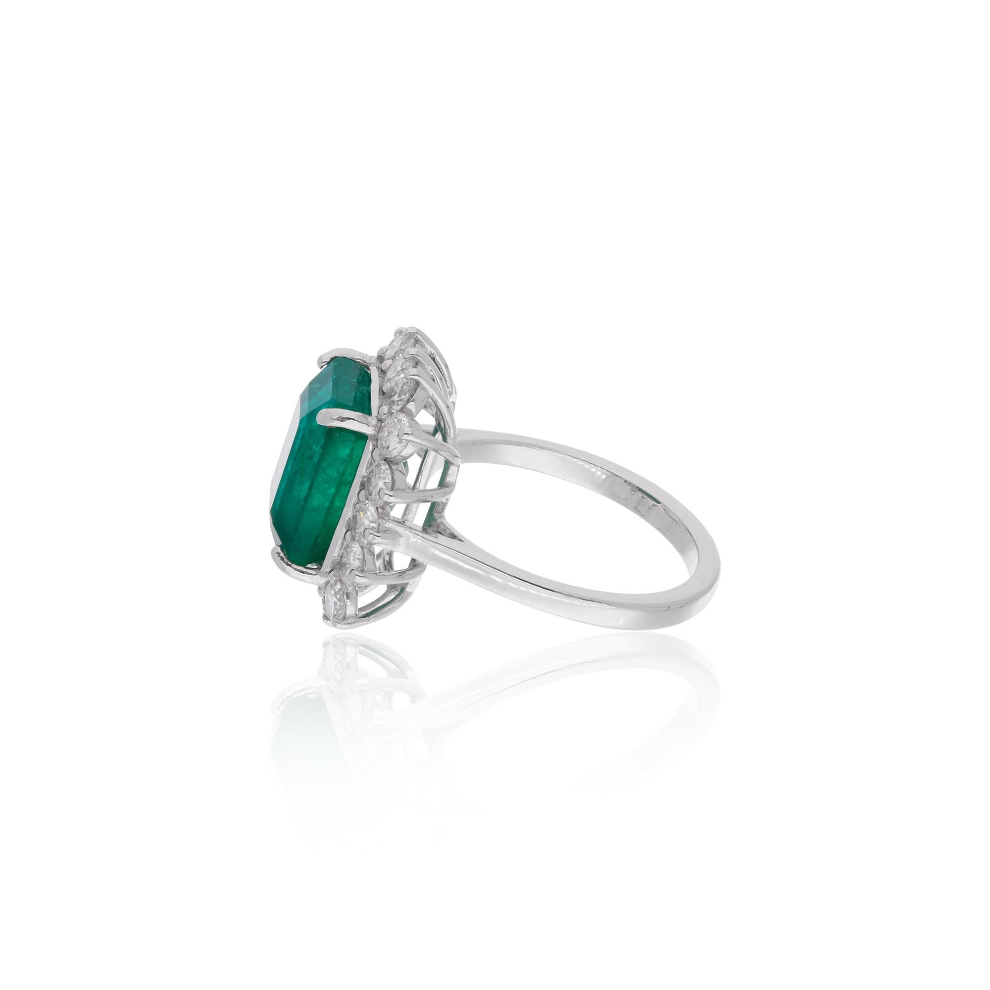 Item Code :- SER-22774 (14K)
Gross Wt. :- 4.64 gm
14k Solid White Gold Wt. :- 3.32 gm
Natural Diamond Wt. :- 1.20 Ct. ( AVERAGE DIAMOND CLARITY SI1-SI2 & COLOR H-I )
Emerald Wt. :- 5.44 Ct.
Ring Size :- 7 US & All size available

✦