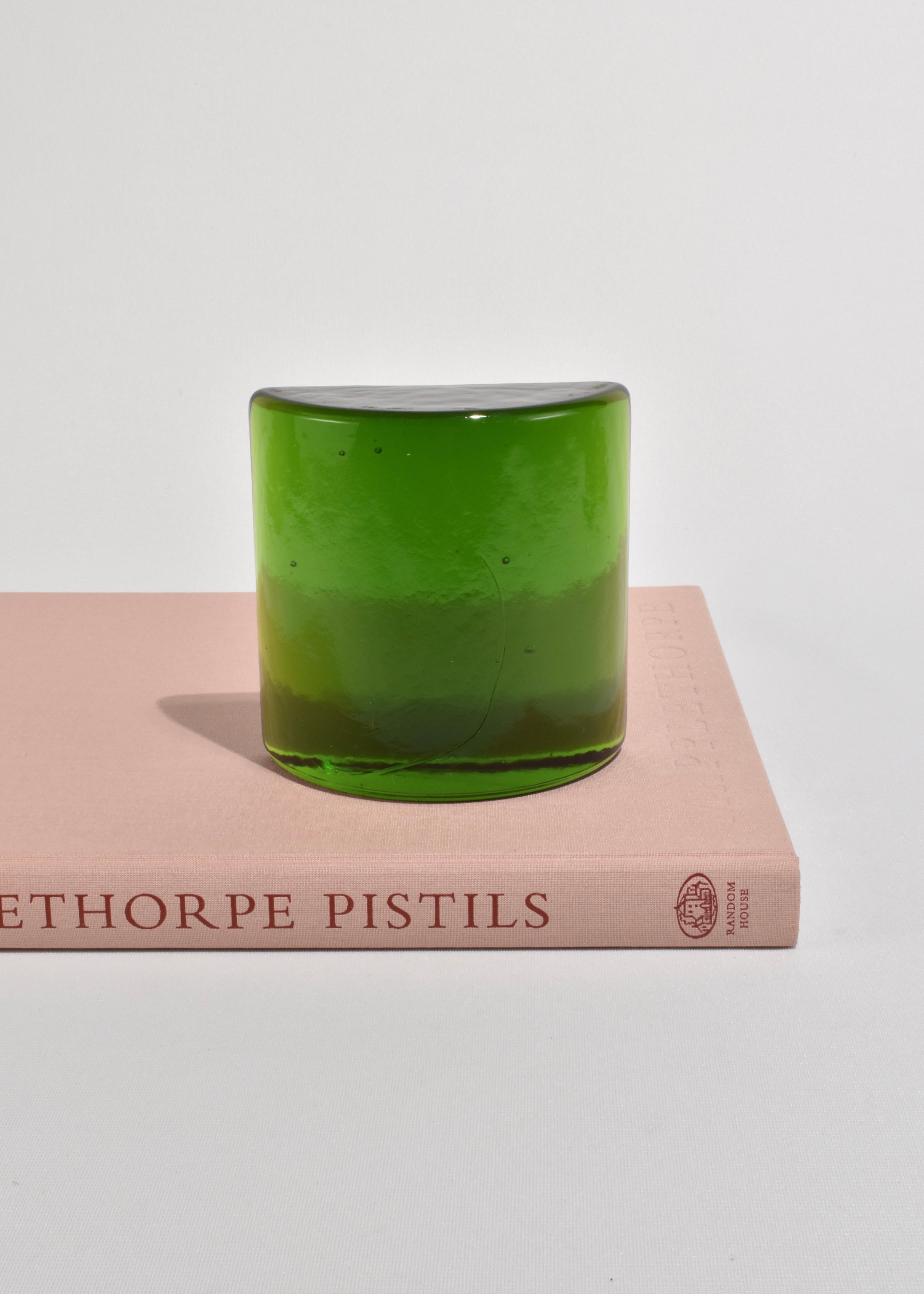 Emerald Glass Bookends 2