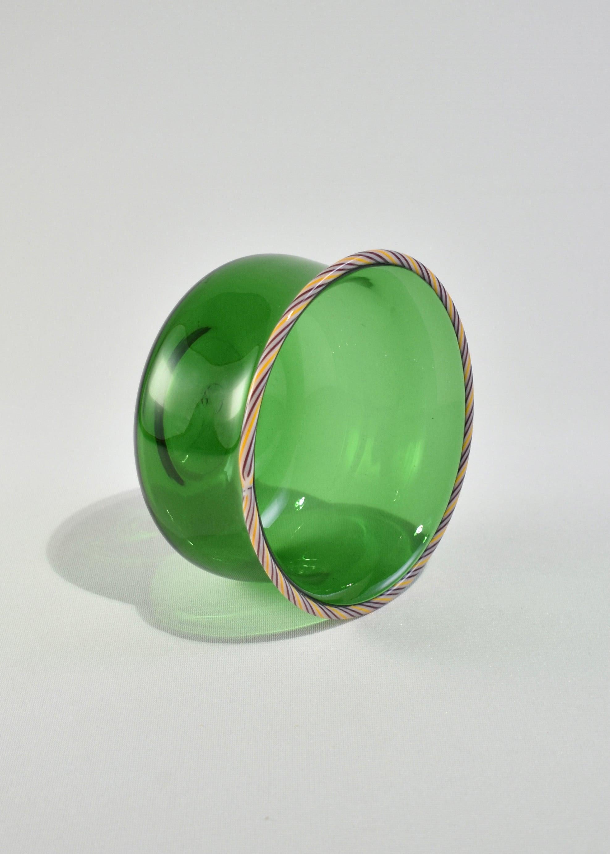 Modern Emerald Glass Bowl