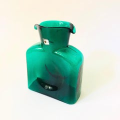 Emerald Glass Pitcher by Blenko