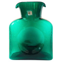 Emerald Glass Pitcher by Blenko