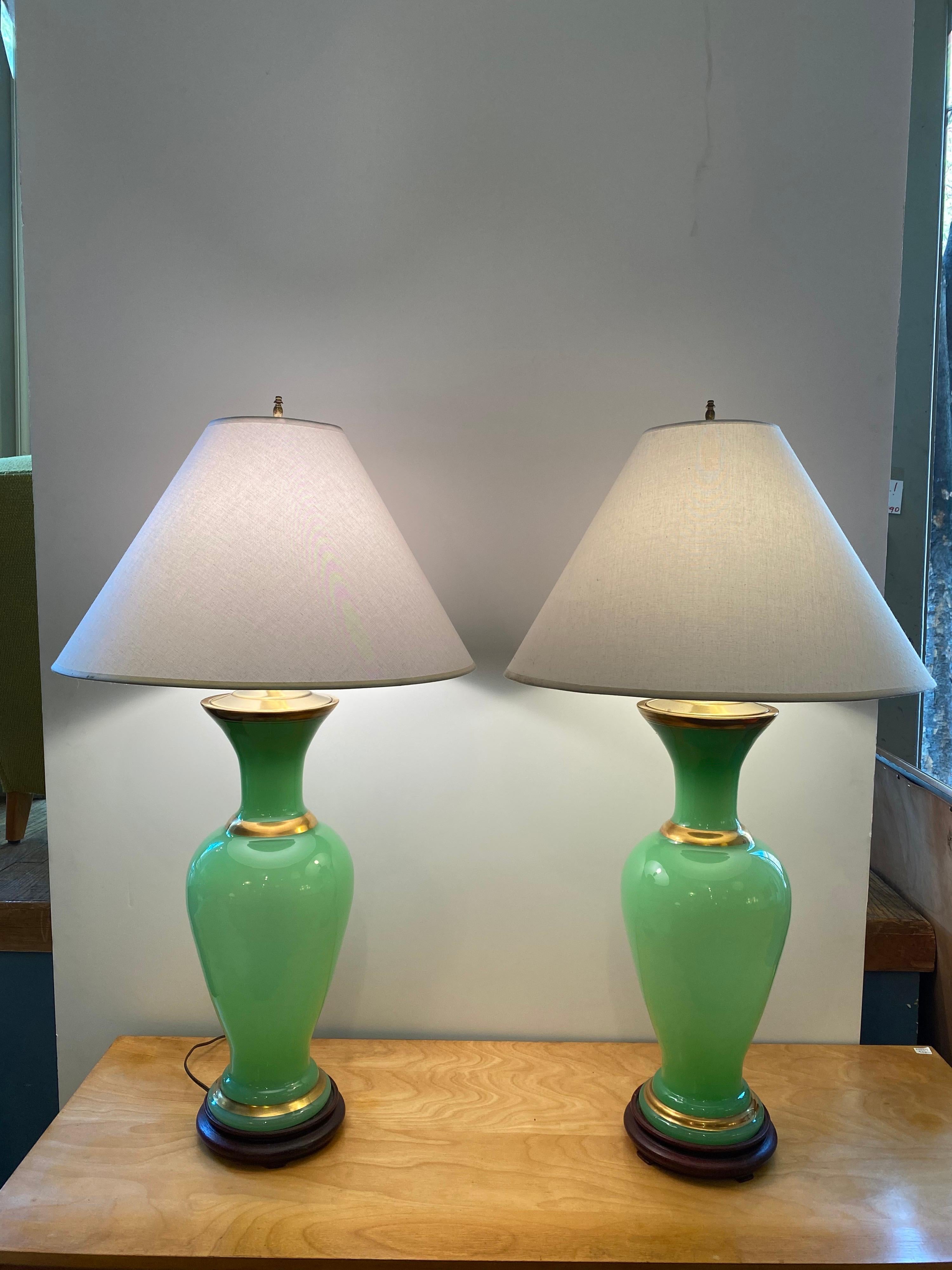 Emerald Glass Table Lamps 2