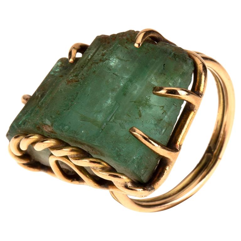 Emerald Gold Ring For Sale