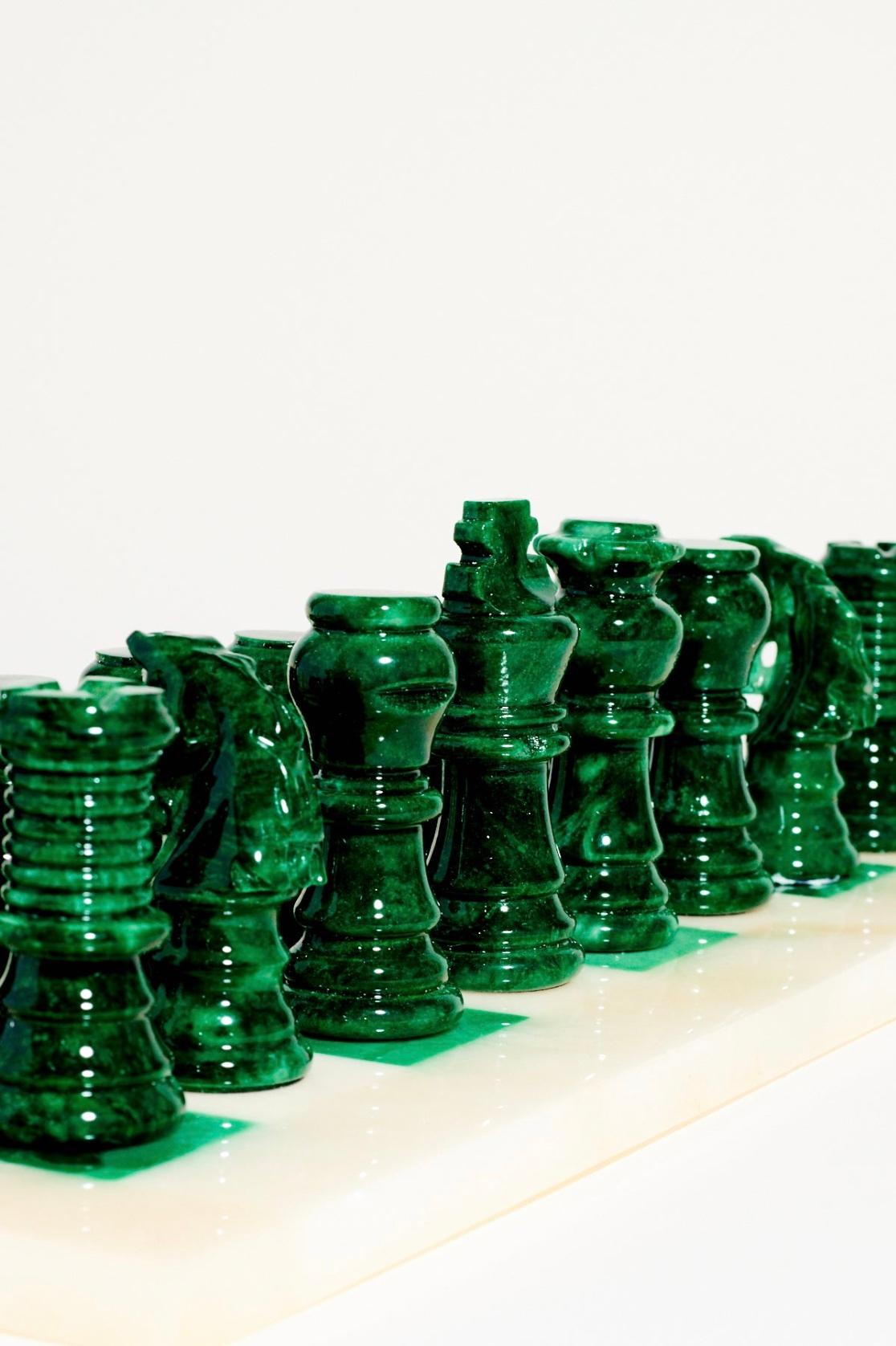 emerald chess board