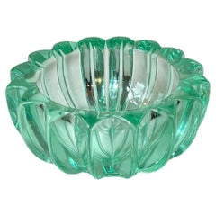 Bol en verre vert émeraude Art déco par Pierre Greene & Greene pour D'Avesn France