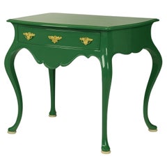 Emerald Green Baroque Styled Commode, 19th Century
