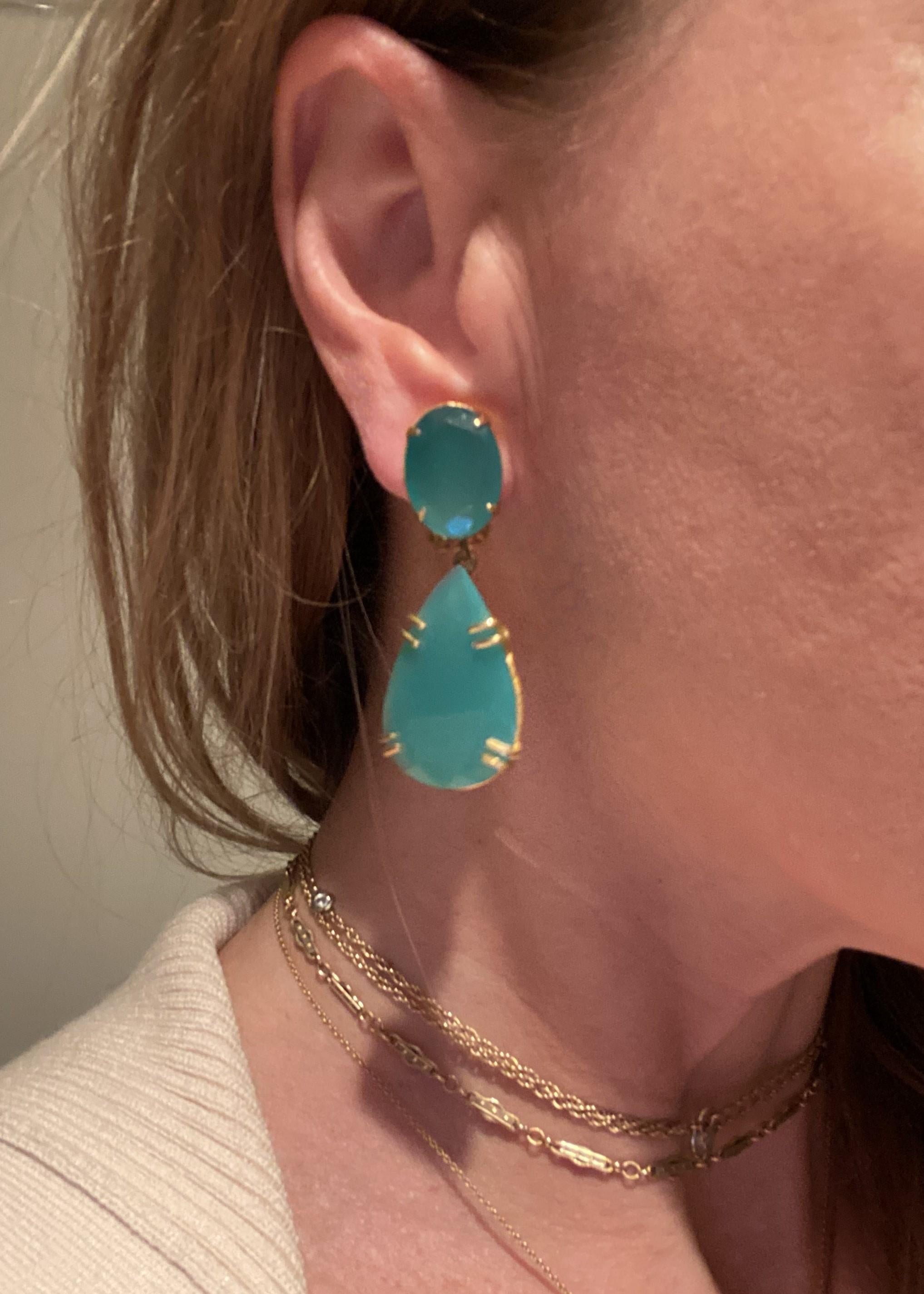 large emerald earrings