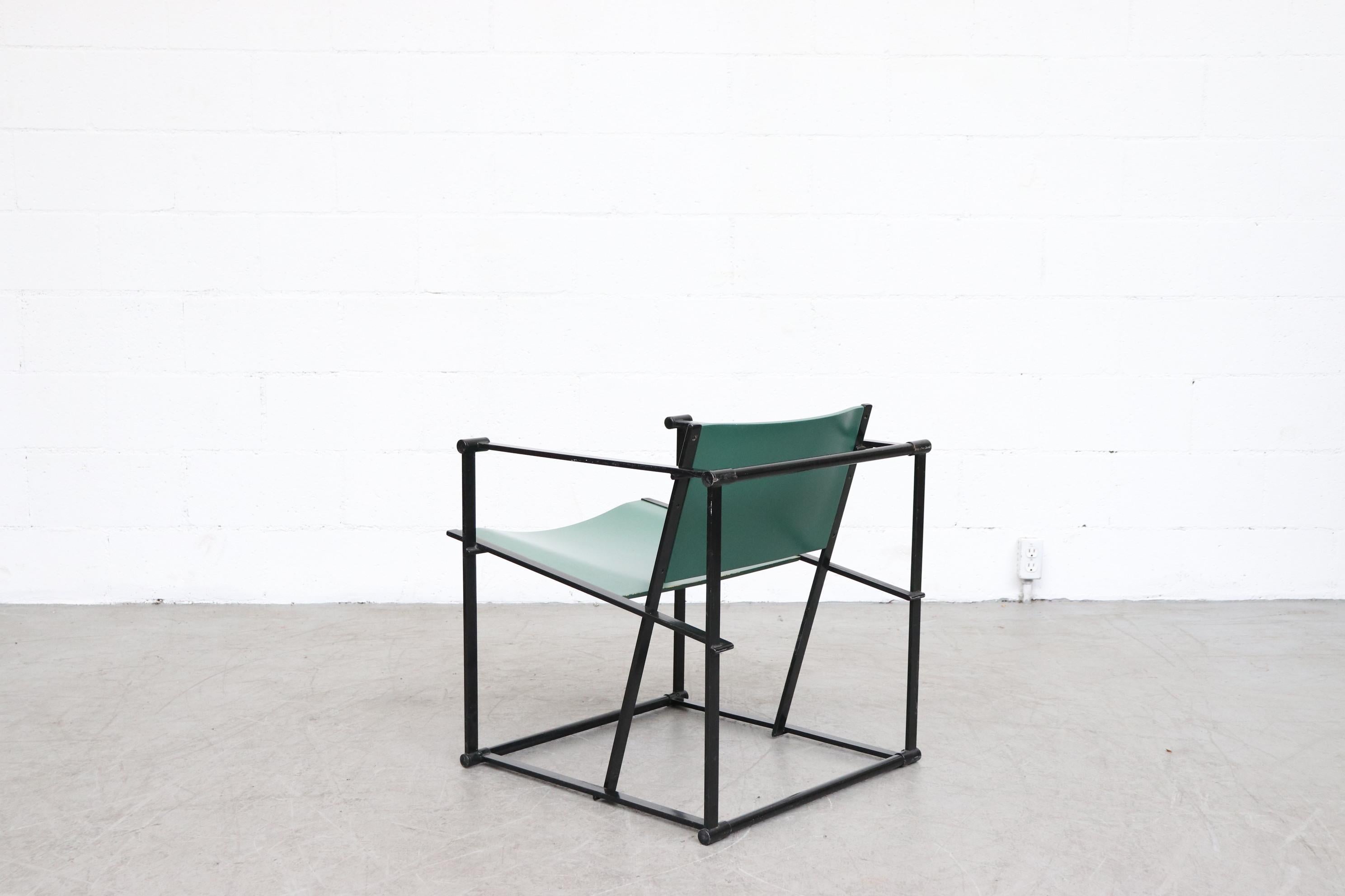 Enameled Emerald Green Cube Chairs by Radboud Van Beekum for Pastoe