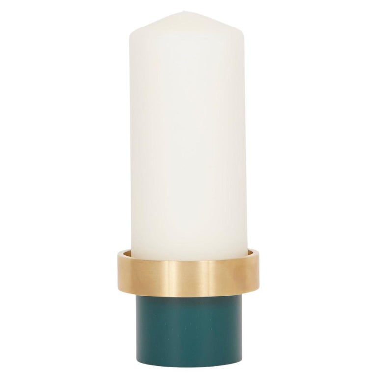 Emerald Green Gaïa Candle Holder by French Designer Marine Breynaert