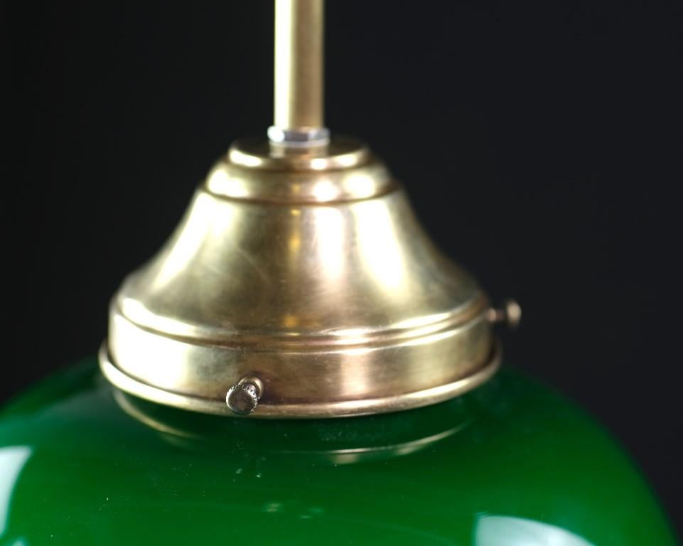 green glass pendant lighting