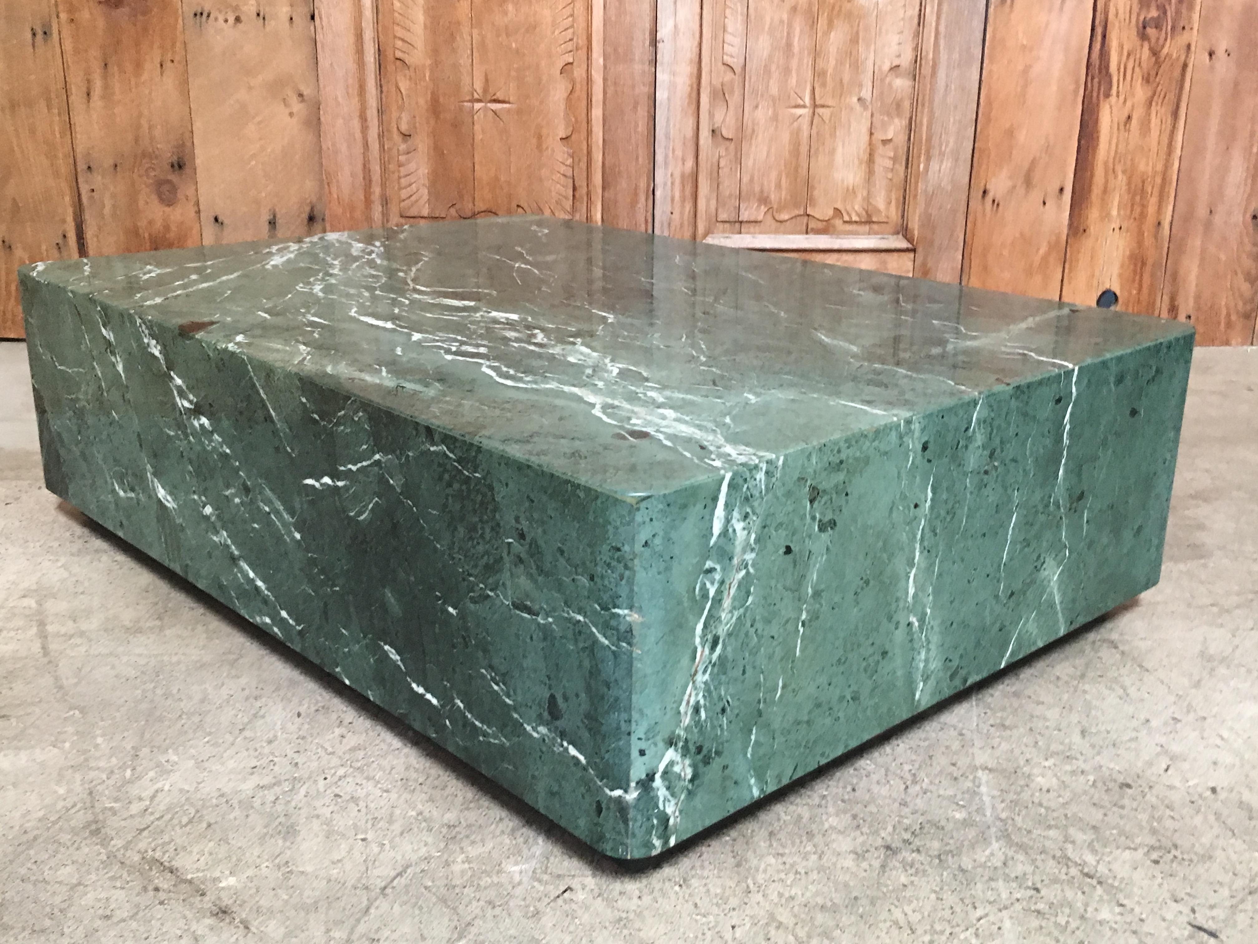 Emerald Green Marble Coffee Table 2